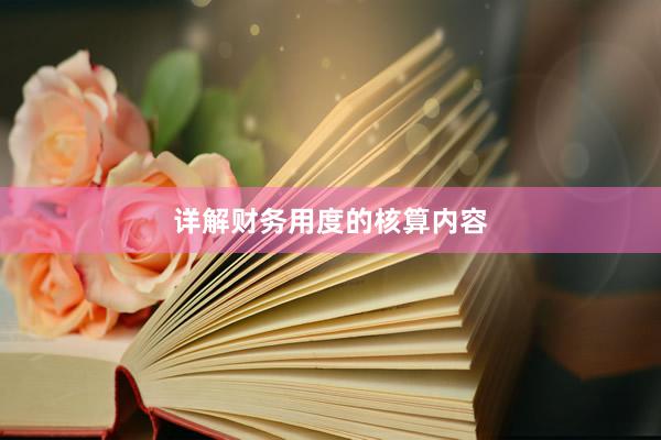 详解财务用度的核算内容